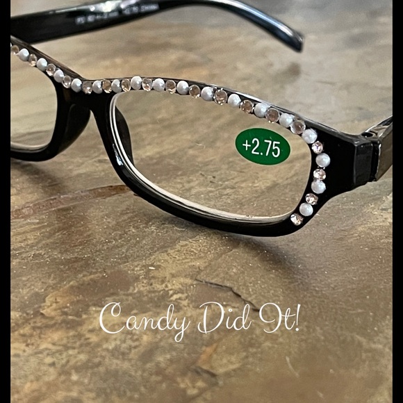 NWT Bling Reader Glasses 2.75 With Glasses Case - Picture 3 of 8